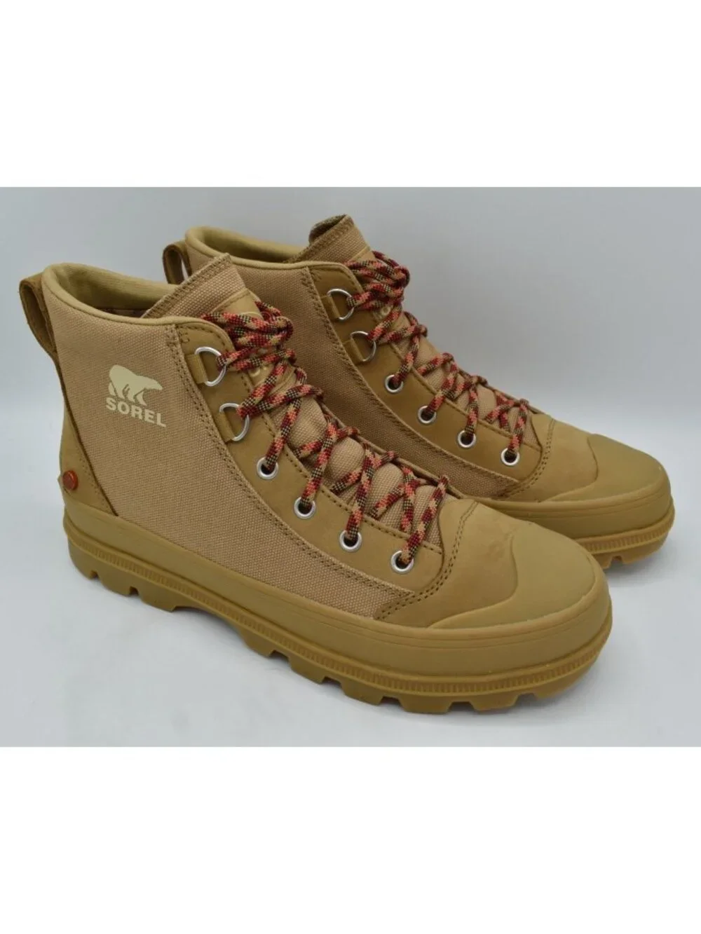Sorel Mens Size 11 Scout N About Mid Lace Up‎ Caribou Buff Chukka Sneaker Boots